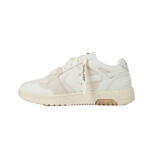 OFF-WHITE Slim Out Of Office Sneaker Leather and Mesh in White/Beige