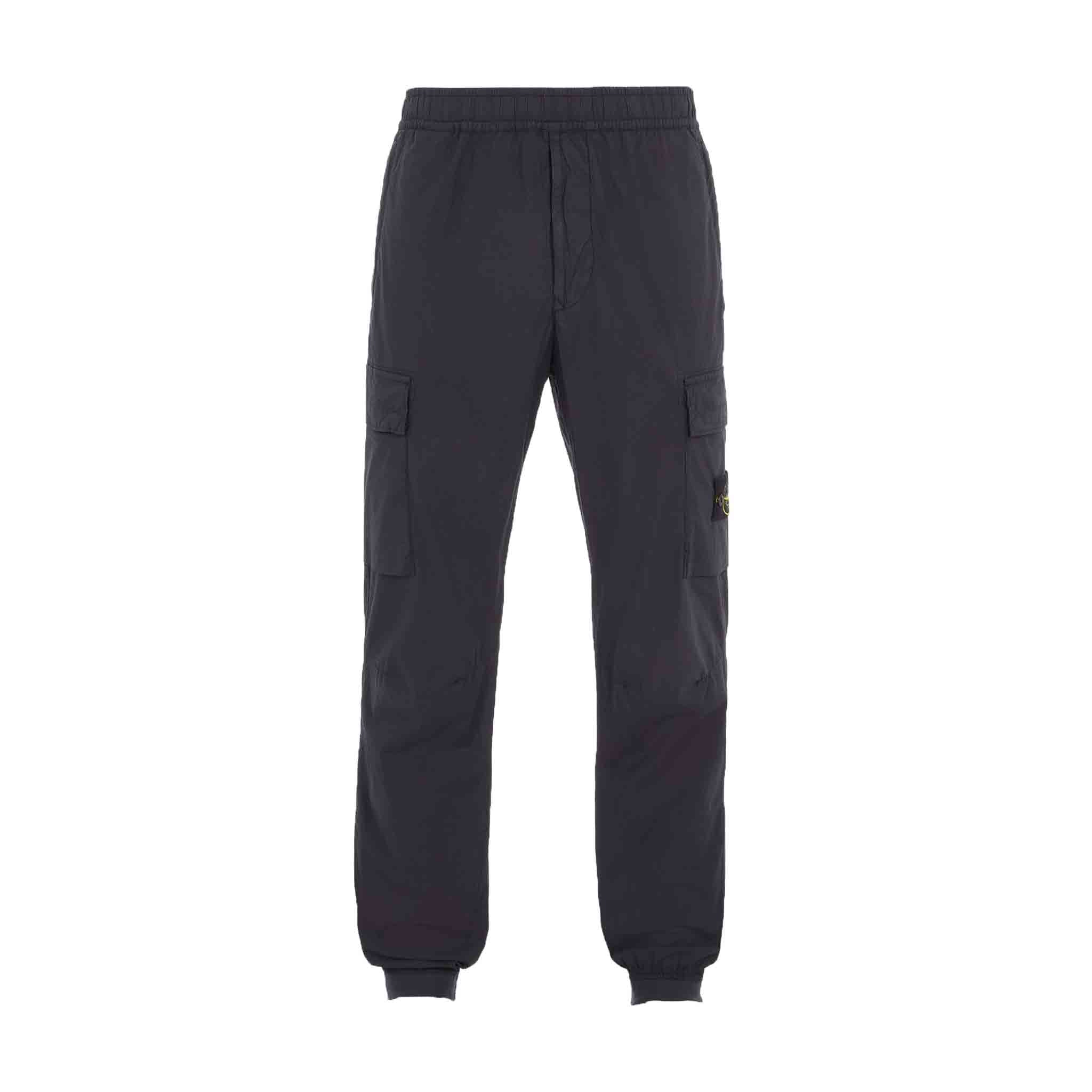 Stone Island Cargo Pants Elasticated Cuffs in Navy
