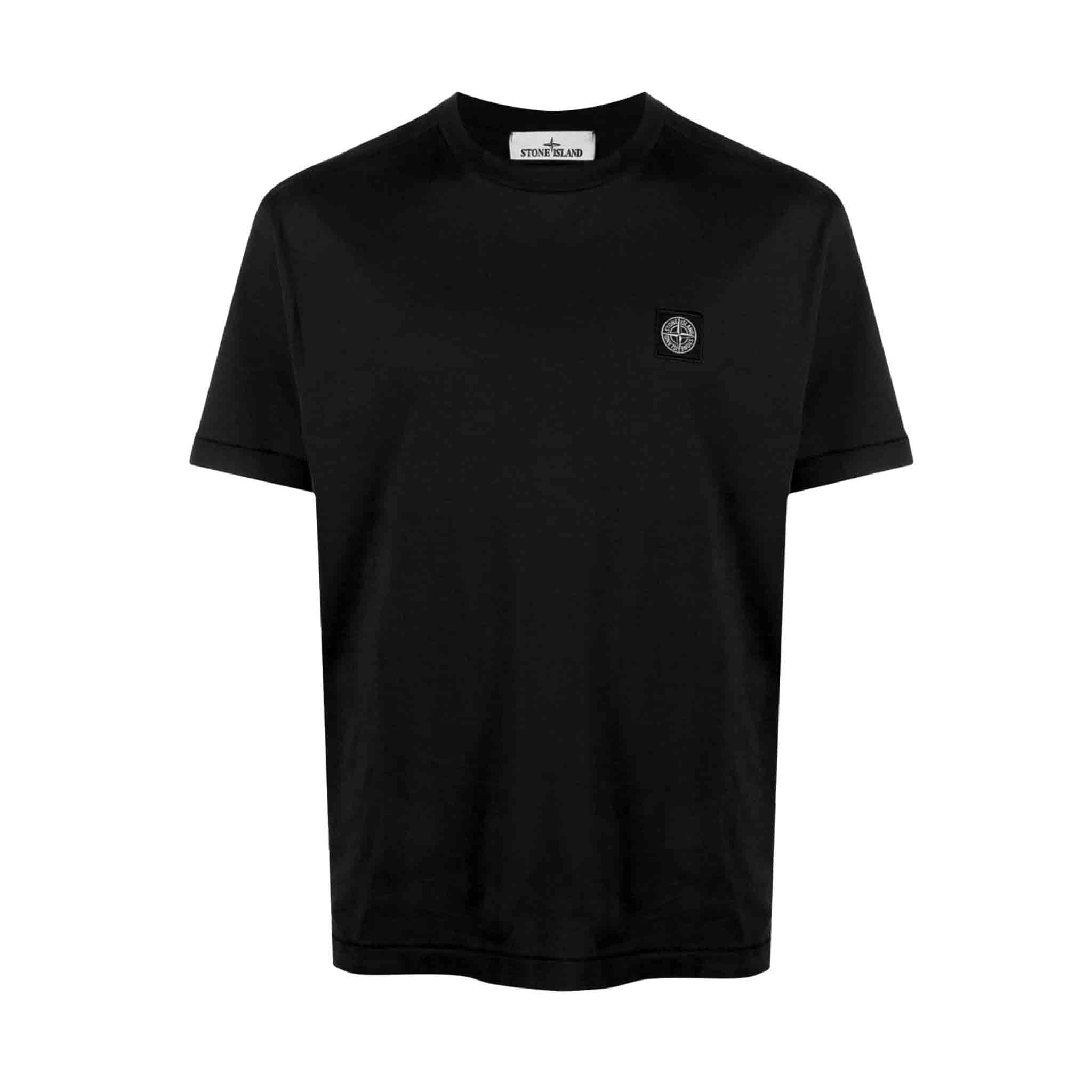 Stone Island Compass Logo T-Shirt in Black