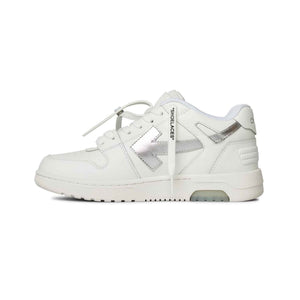 OFF-WHITE Out Of Office Sneaker Calf Leather in White/Silver