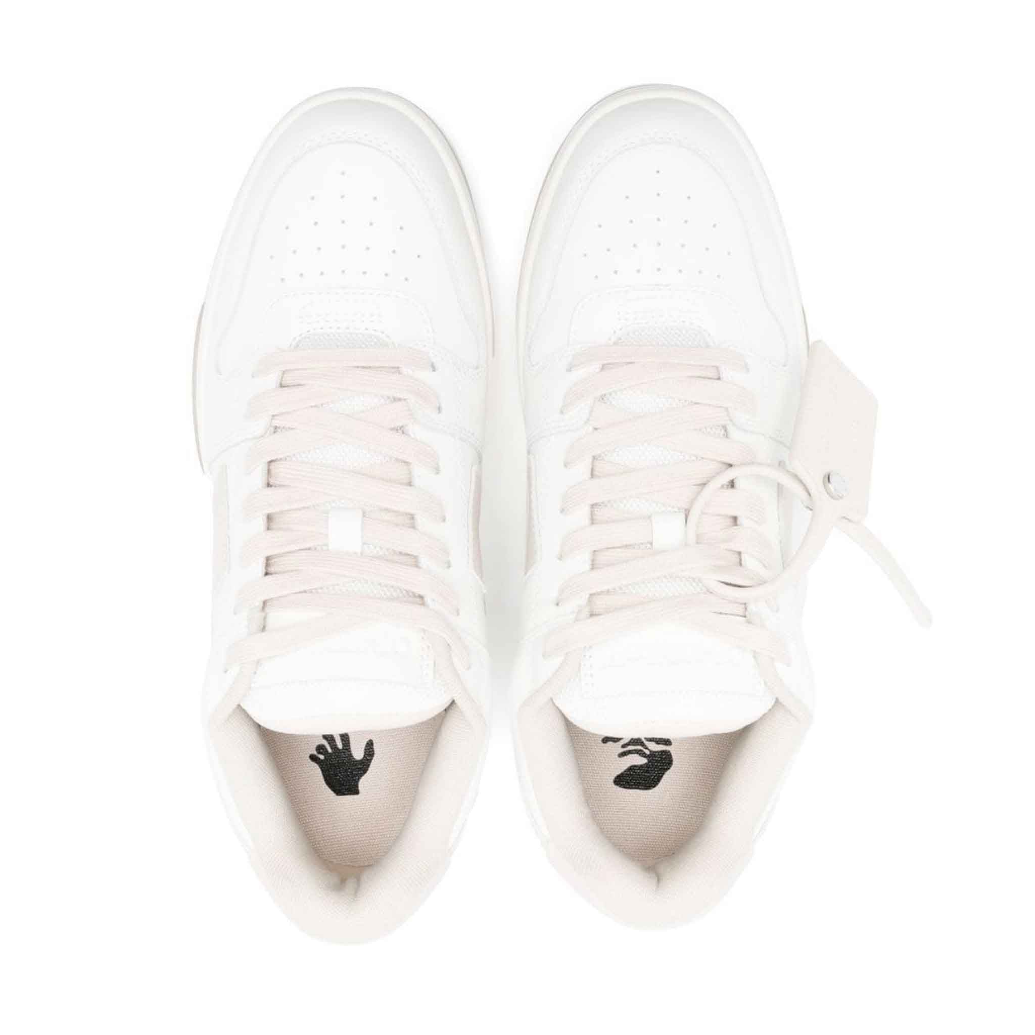 OFF-WHITE Out Of Office Sneaker Calf Leather in White/Beige
