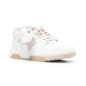 OFF-WHITE Out Of Office Sneaker Calf Leather in White/Beige