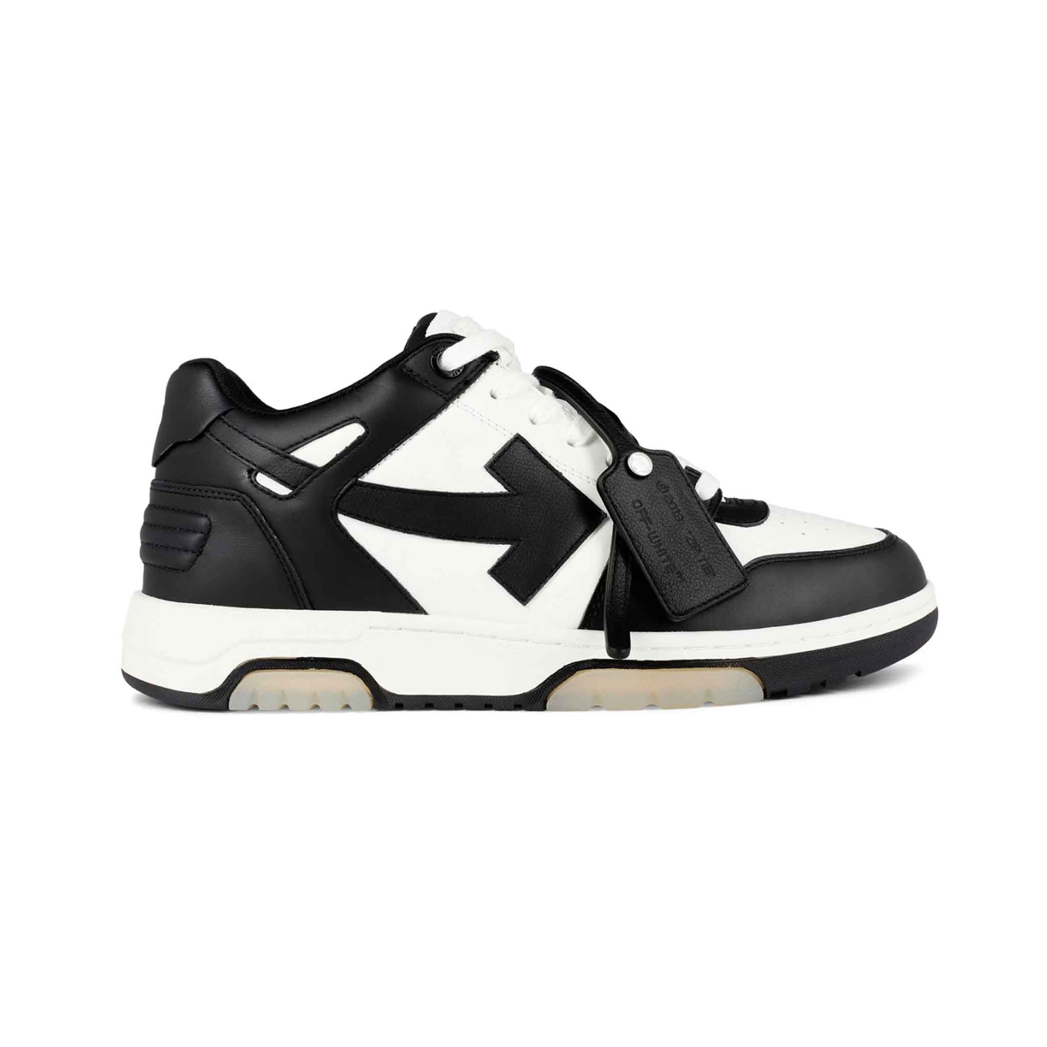 OFF-WHITE Out Of Office Sneaker Calf Leather in Black/White