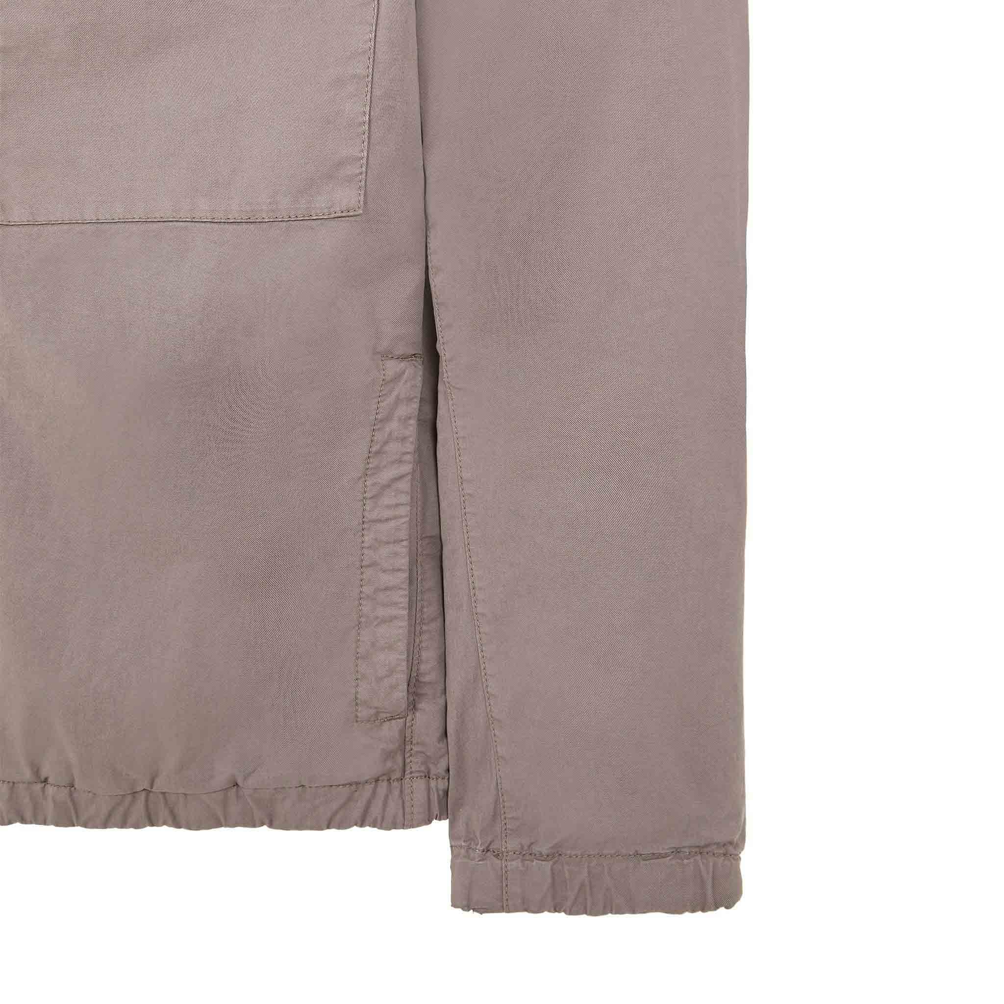 Stone Island Supima Cotton Twill Stretch-TC Hooded Jacket in Dove Grey