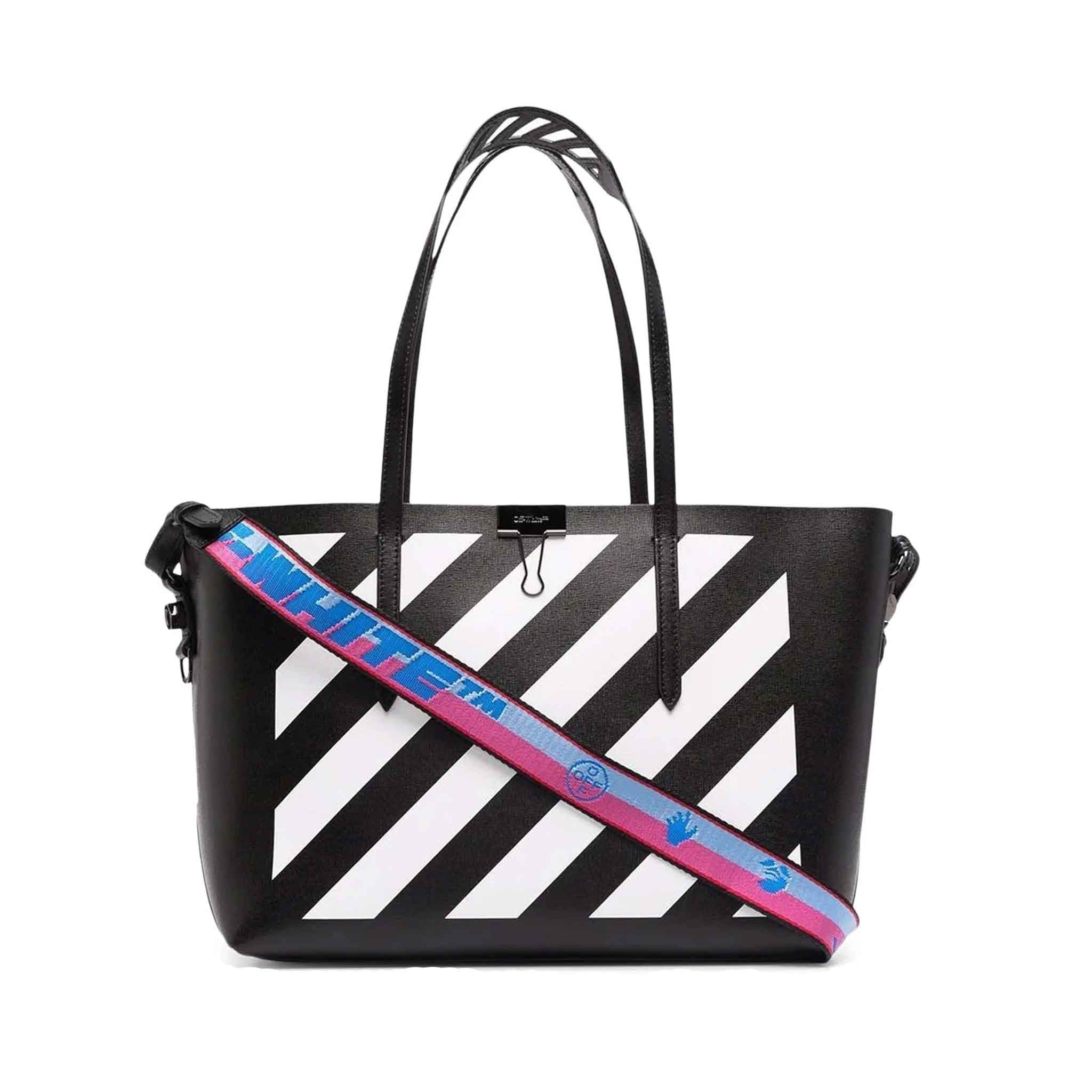 OFF-WHITE Binder Tote Bag in Black