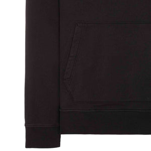 Stone Island Garment Dyed Hooded Sweatshirt in Black