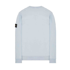 Stone Island Garment Dyed Crewneck Sweatshirt in Sky Blue