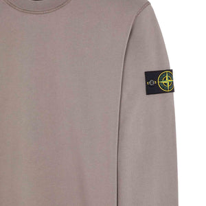Stone Island Garment Dyed Crewneck Sweatshirt in Dove Grey