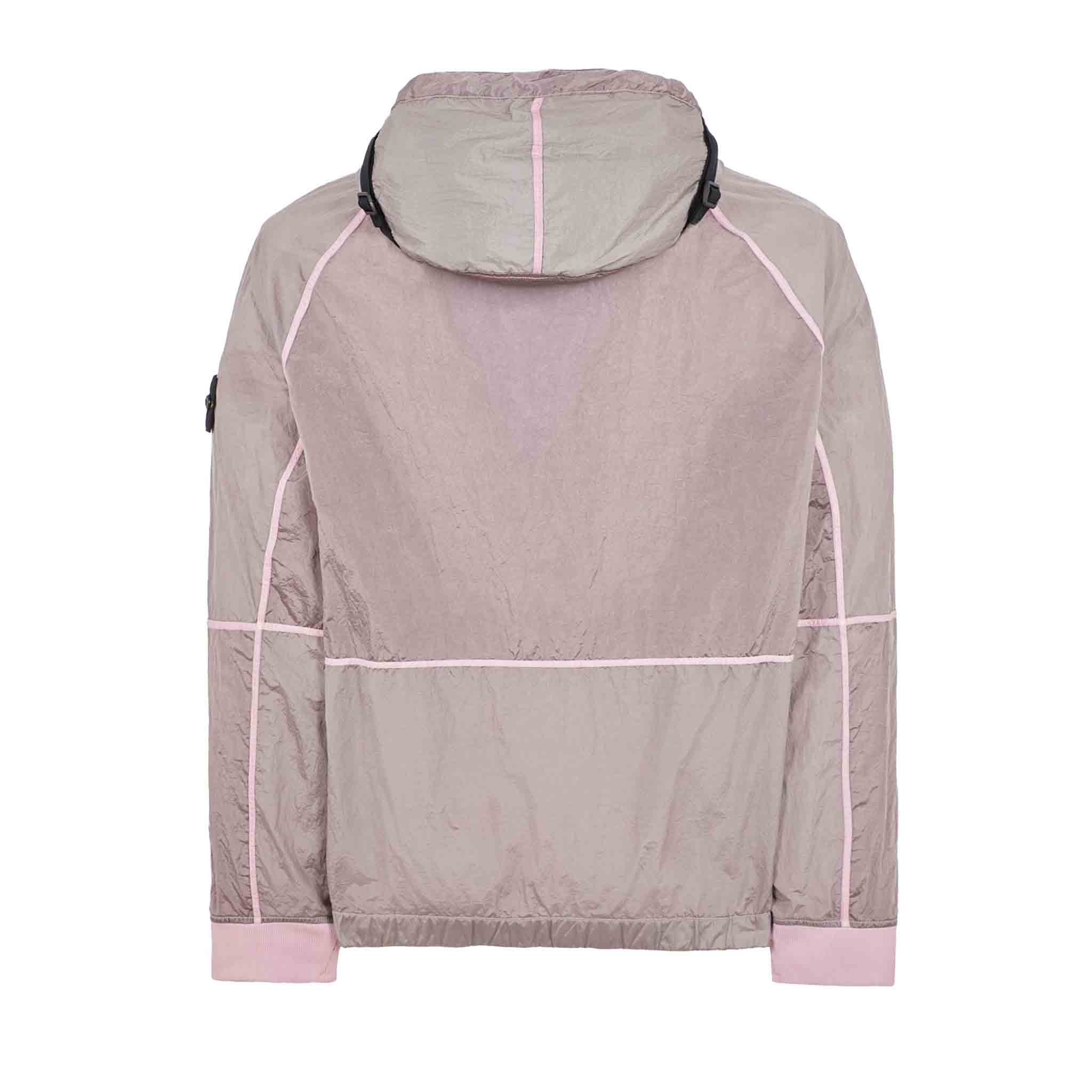 Stone Island Nylon Metal Watro-TC Hooded Jacket in Pink