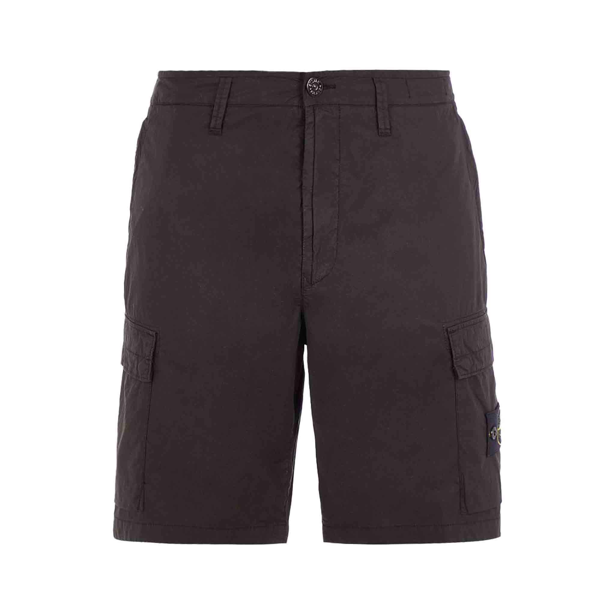 Stone Island Cargo Bermuda Shorts in Black
