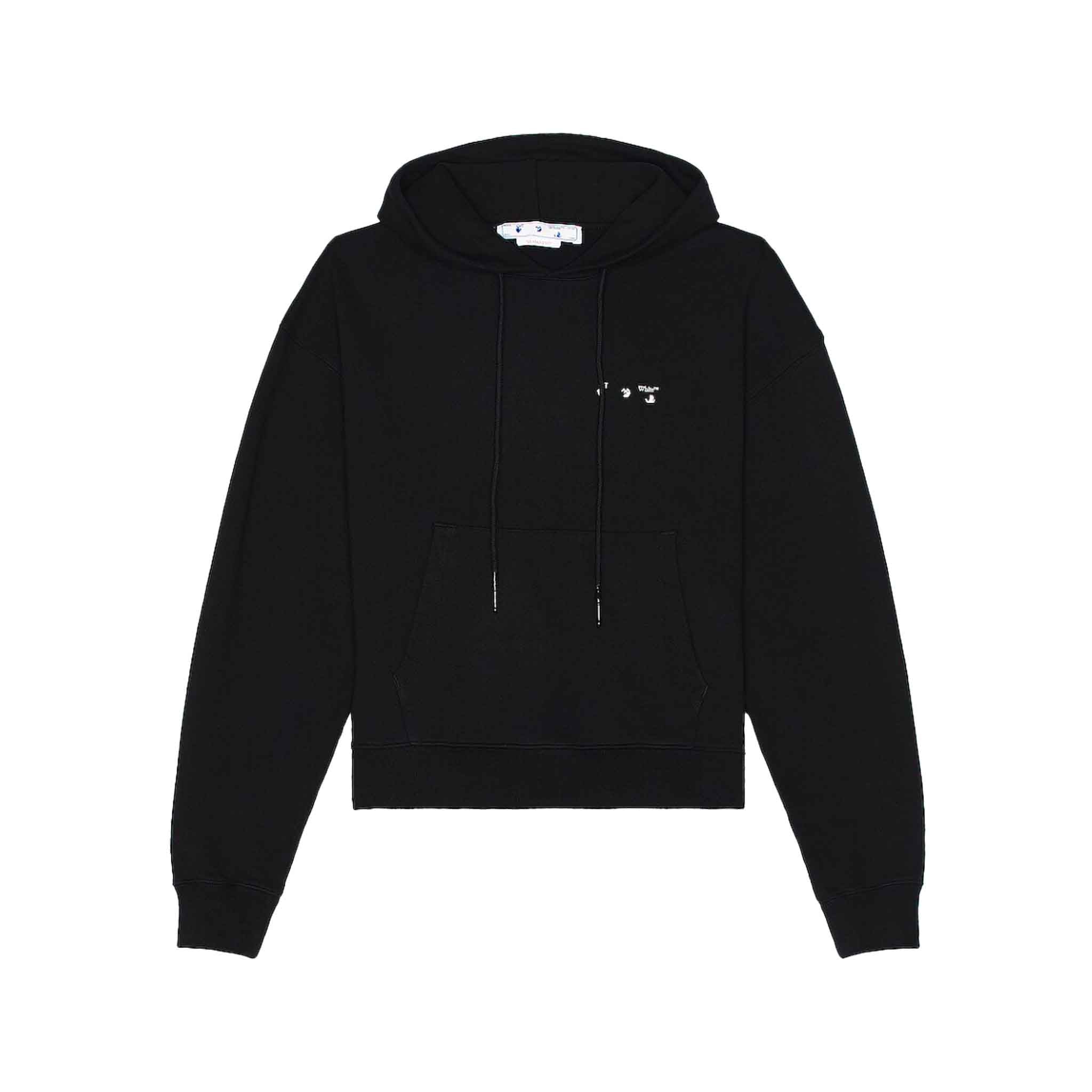 OFF-WHITE Caravaggio Paint Oversized Hoodie in Black