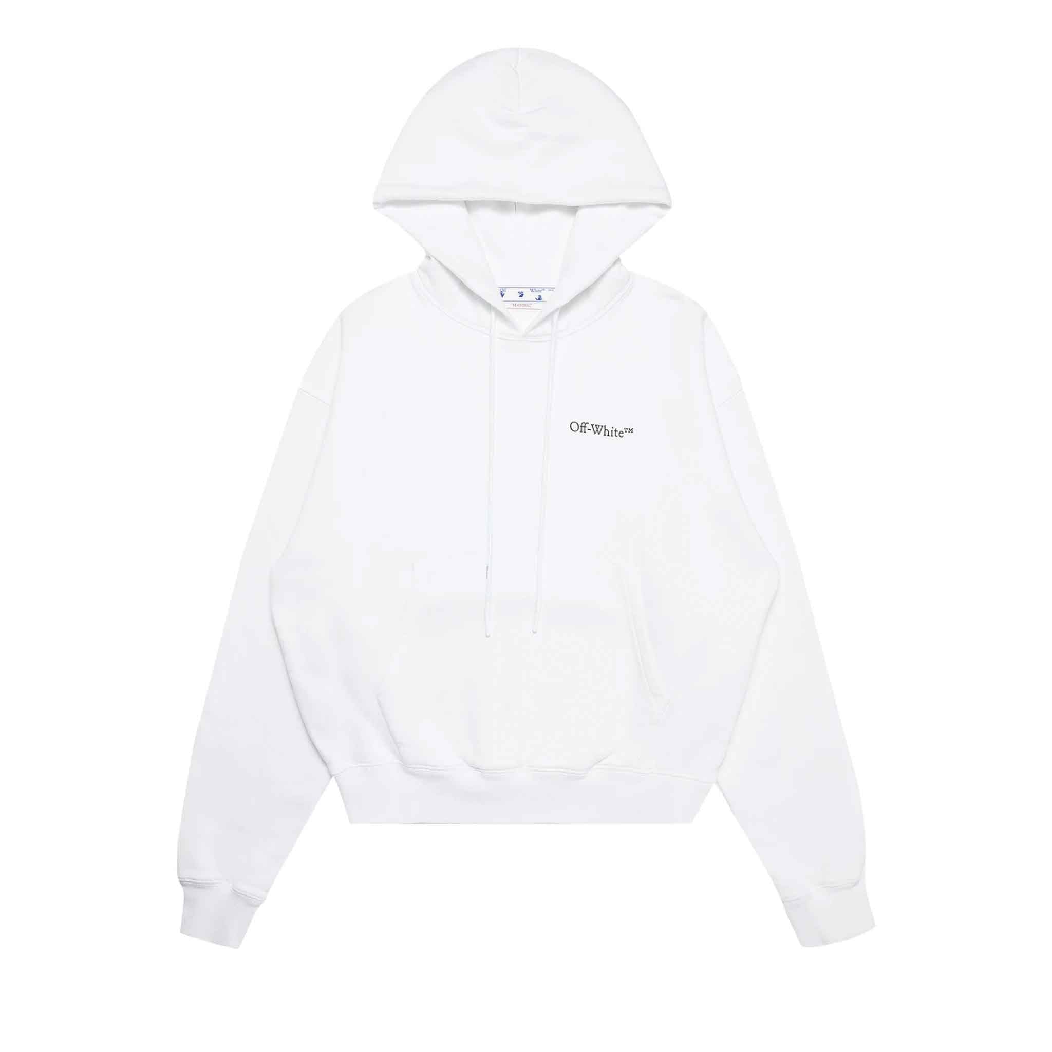 OFF-WHITE Caravaggio Crowning Oversized Hoodie in White