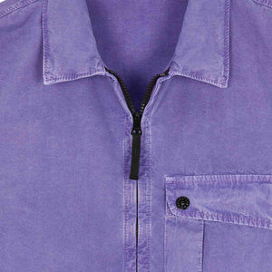 Stone Island 'Old Treatment' Regular Fit Overshirt in Lavender
