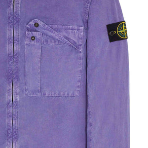 Stone Island 'Old Treatment' Regular Fit Overshirt in Lavender