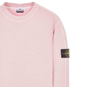 Stone Island 'Old Treatment' Crewneck Sweatshirt in Pink