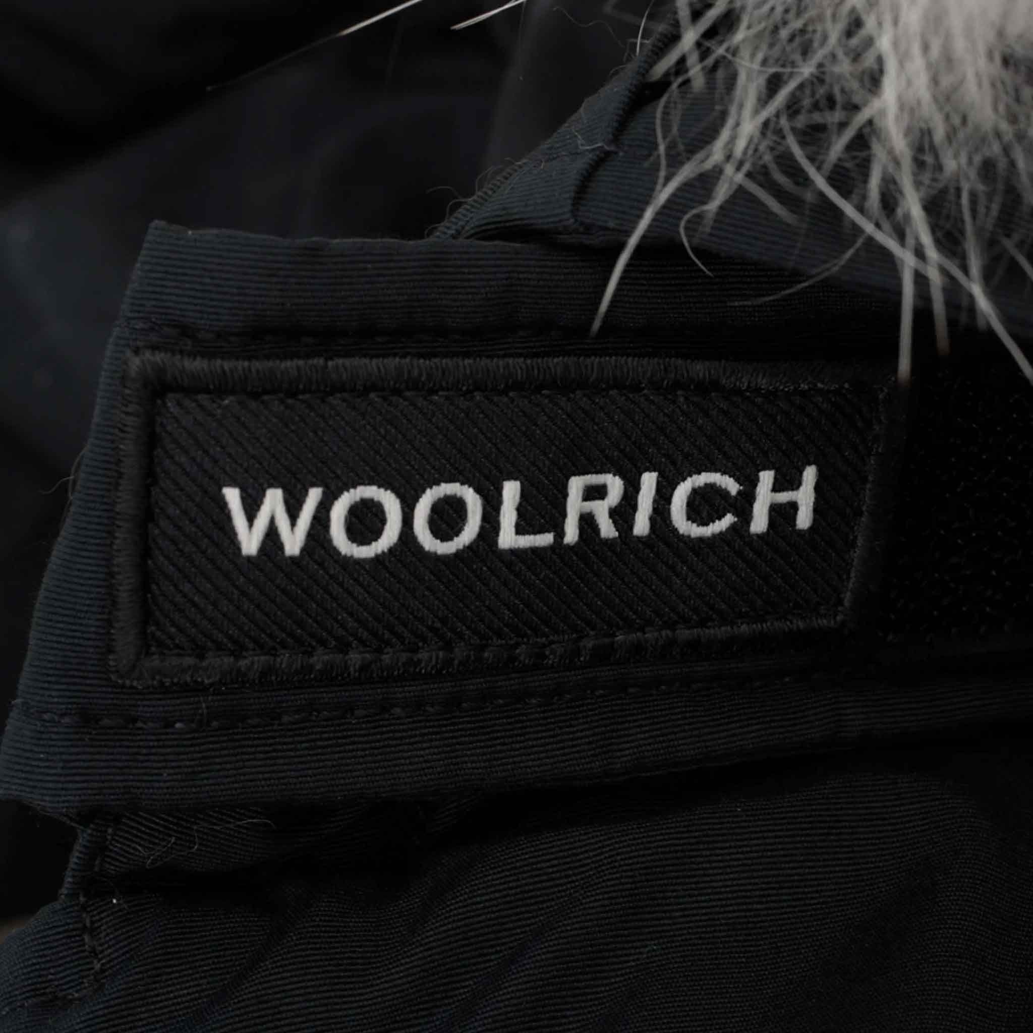 Woolrich Mens Arctic Detachable Fur Parka in Black