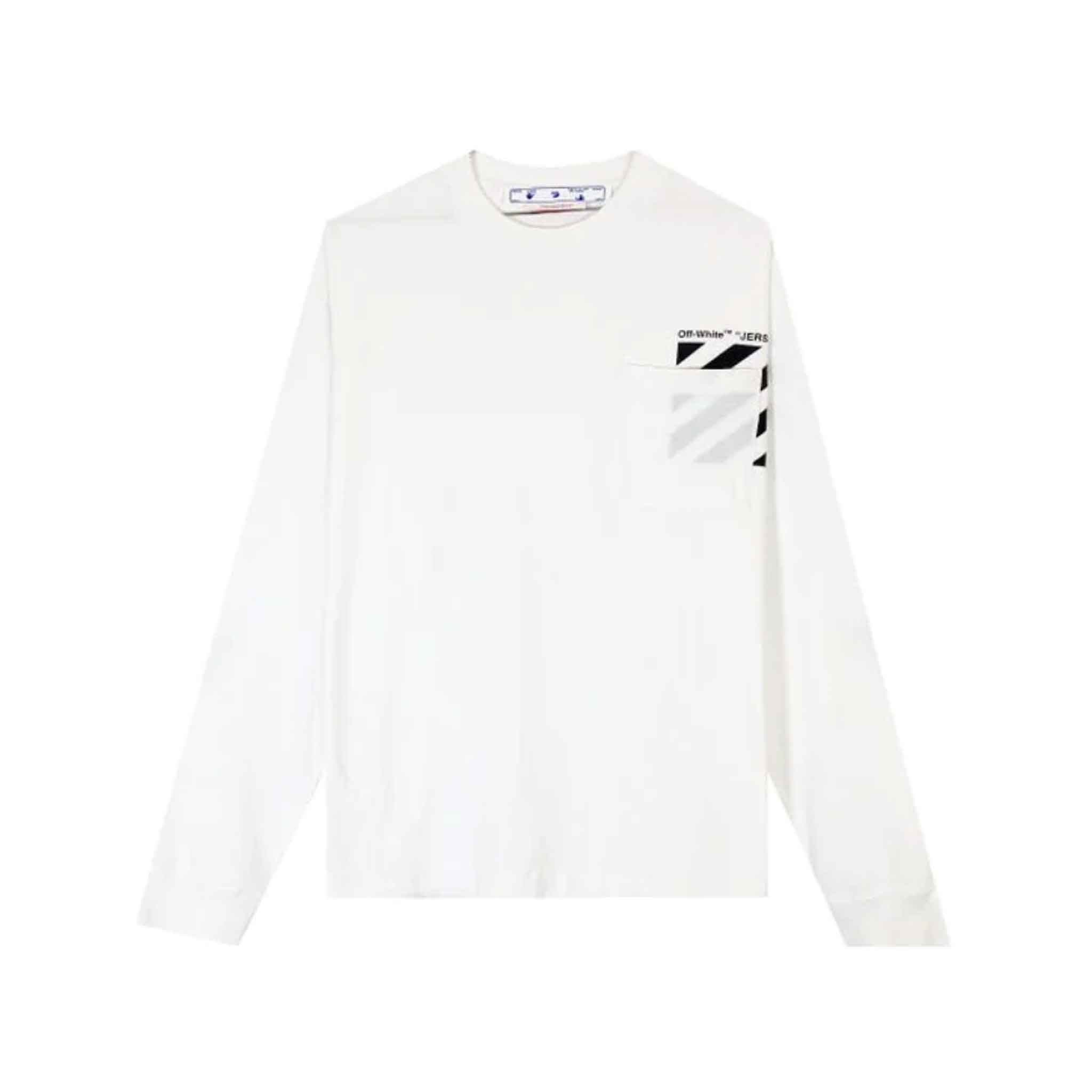OFF-WHITE Diagonal Pocket Skate L/S T-Shirt in White