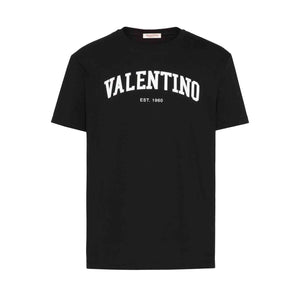 Valentino Logo Print T-Shirt in Black