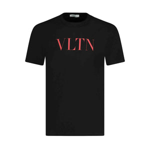 Valentino VLTN Logo Print T-Shirt in Black