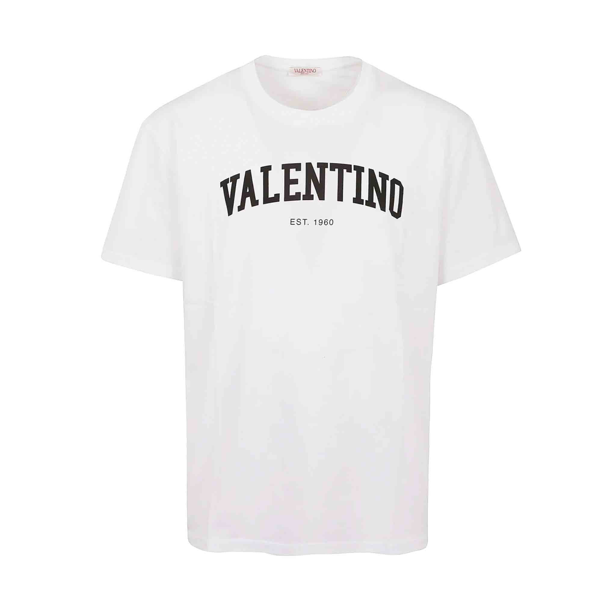 Valentino Logo Print T-Shirt in White