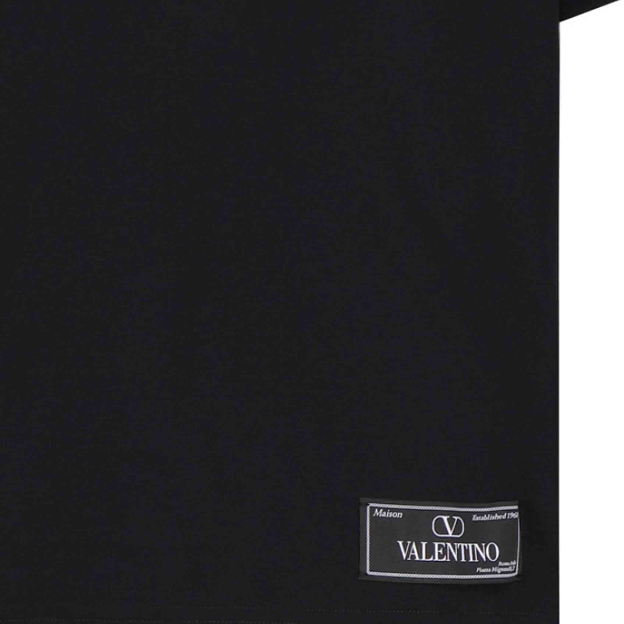 Valentino Maison Valentino Tailoring Label T-Shirt in Black