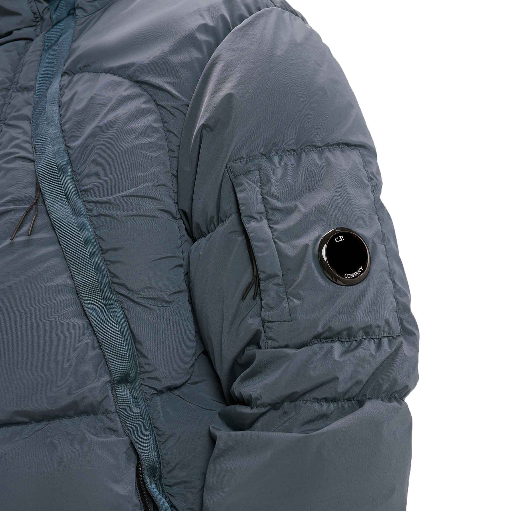C.P. Company Nycra-R Hooded Down Jacket in Orion Blue