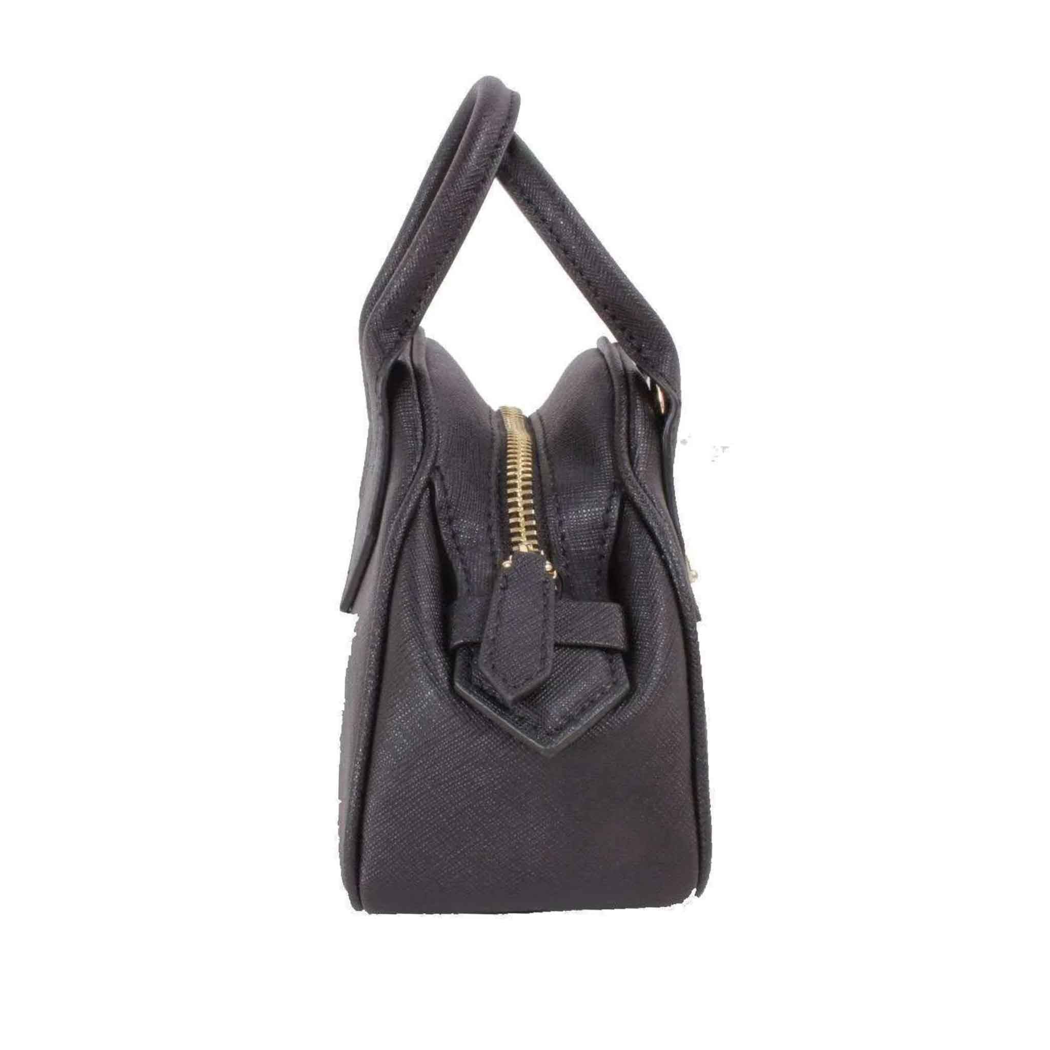 Vivienne Westwood Saffiano Mini Yasmine Bag in Black