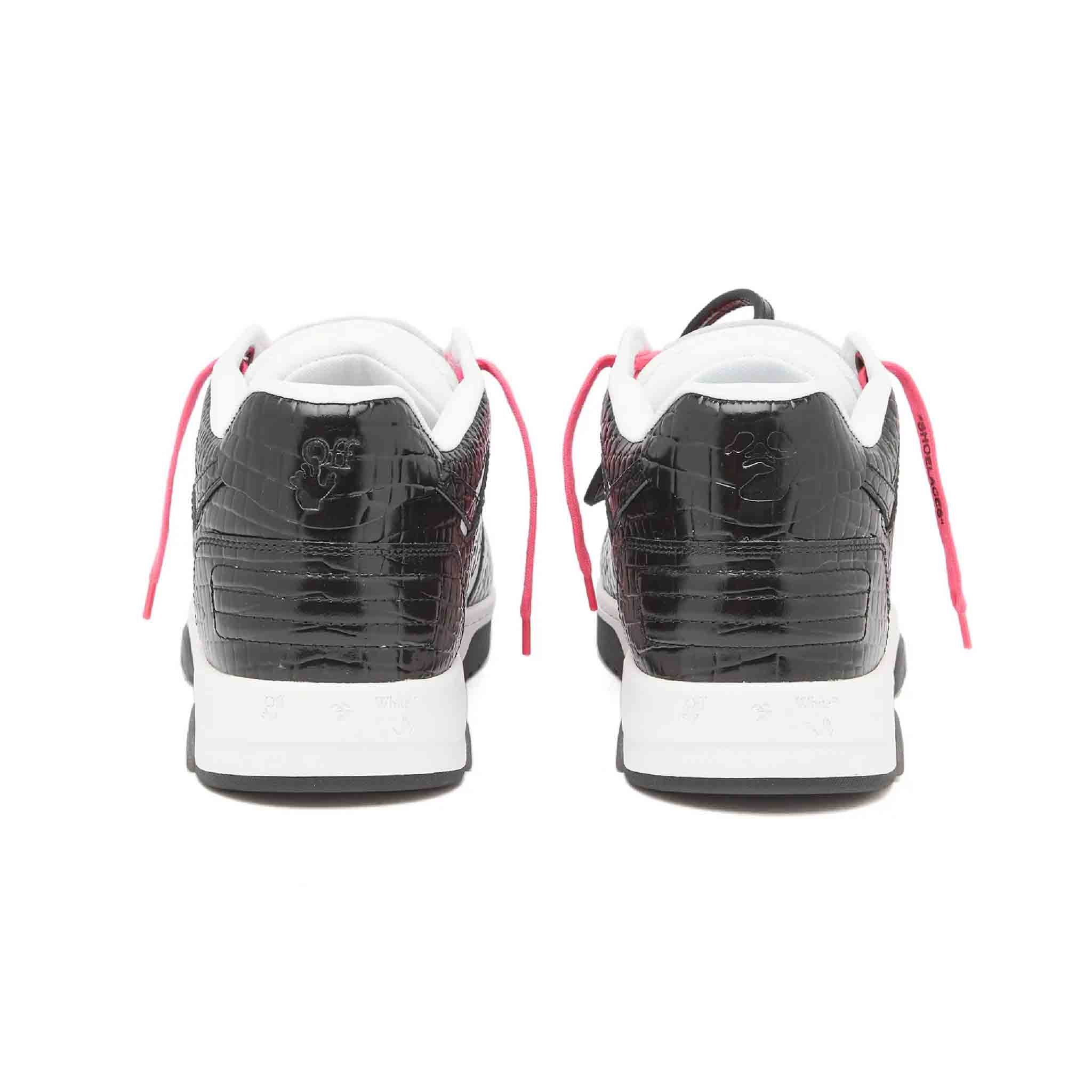 OFF-WHITE Out Of Office Croc Print in White/Black