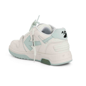 OFF-WHITE Out Of Office Calf Leather in White/ Mint
