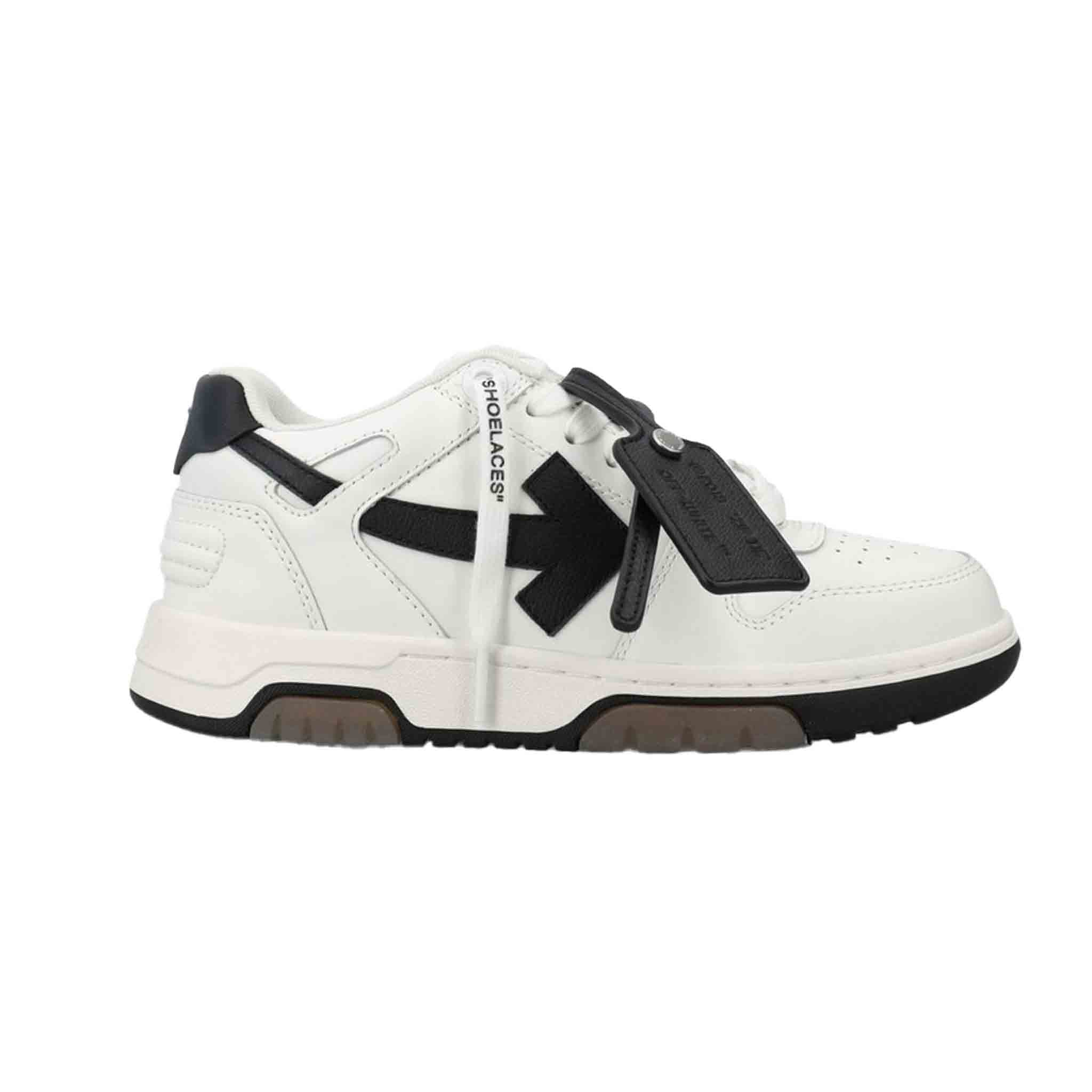 OFF-WHITE Out Of Office Calf Leather in White/ Black
