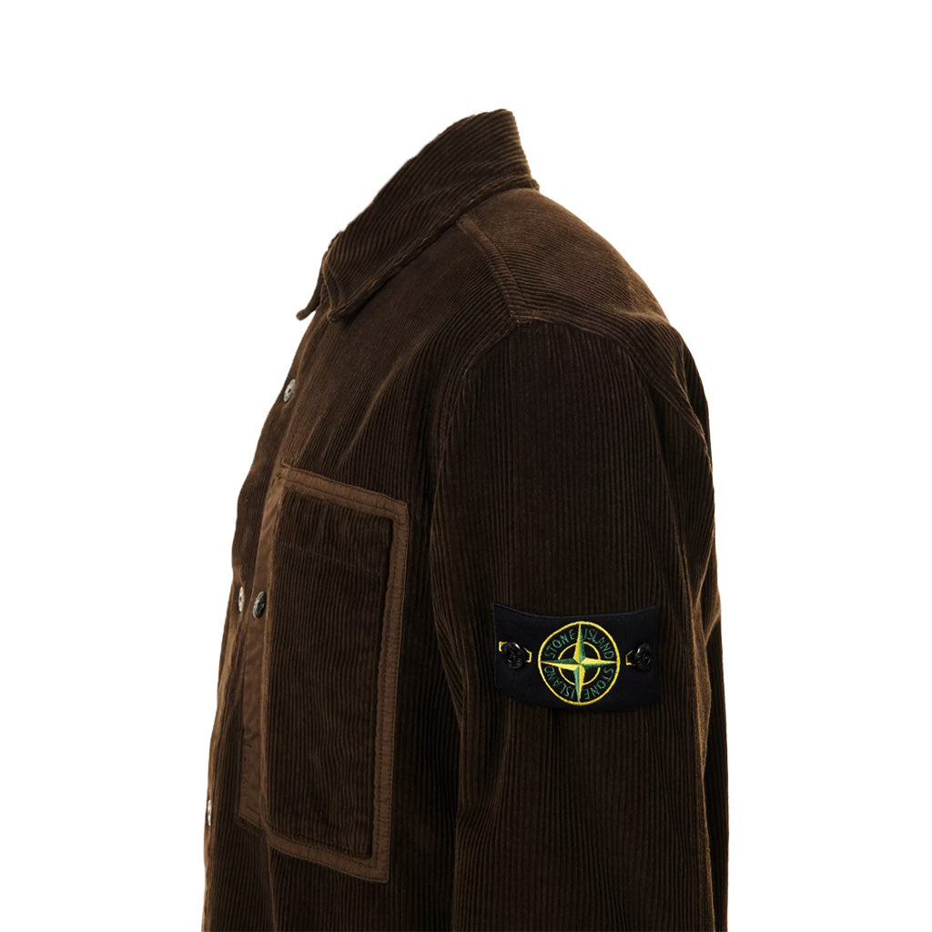[Stone Island] Organic Cotton Corduroy 800 Overshirt