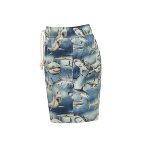 Palm Angels Sharks Swim Shorts in Blue