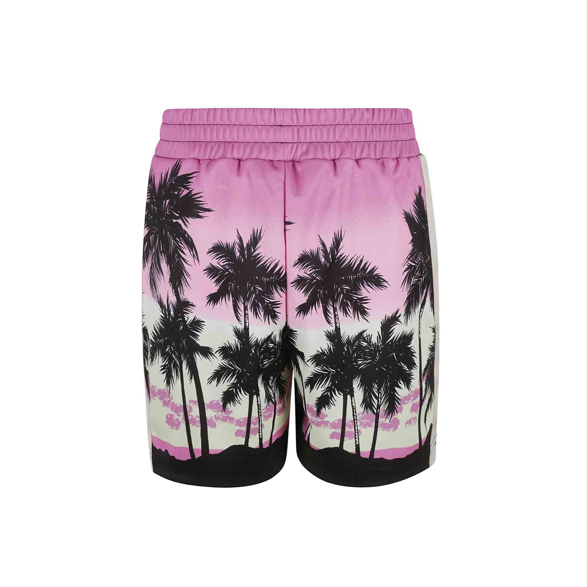 Palm Angels Pink Sunset Track Shorts