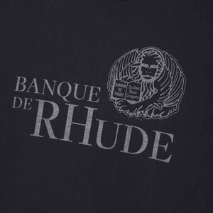 Rhude Banque De Rhude T-Shirt in Vintage Black