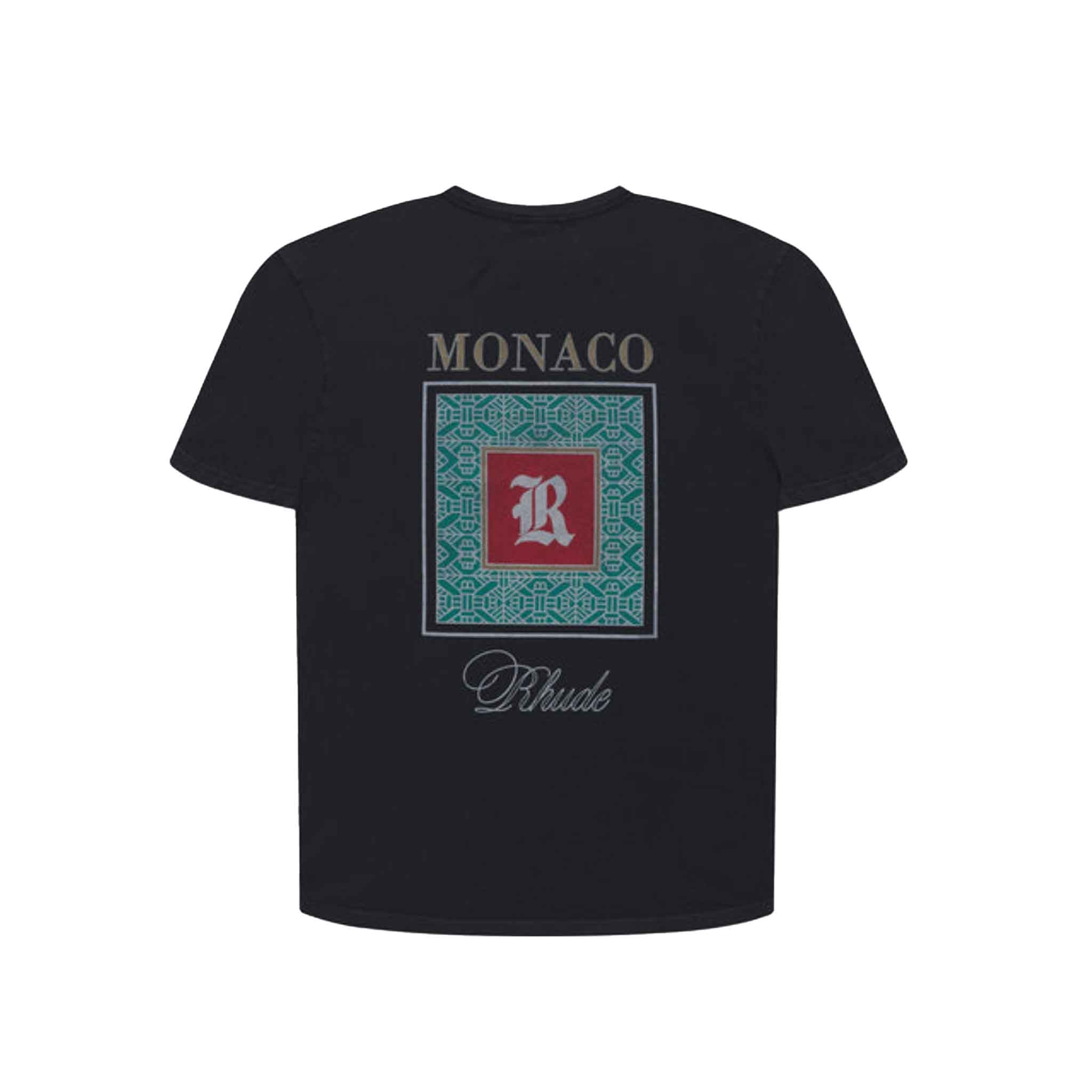 Rhude Monaco T-Shirt in Vintage Black
