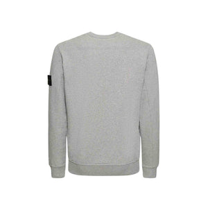 Stone Island Garment Dyed Crewneck Sweatshirt in Grey Melange