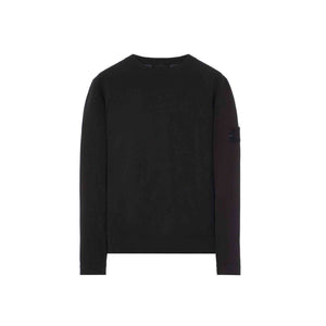 Stone Island Ghost Piece Organic Cotton Sweatshirt in Black