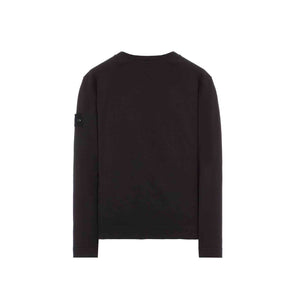 Stone Island Ghost Piece Organic Cotton Sweatshirt in Black