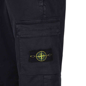 Stone Island Garment Dyed "Old" Treatment Cargo Pants in Navy