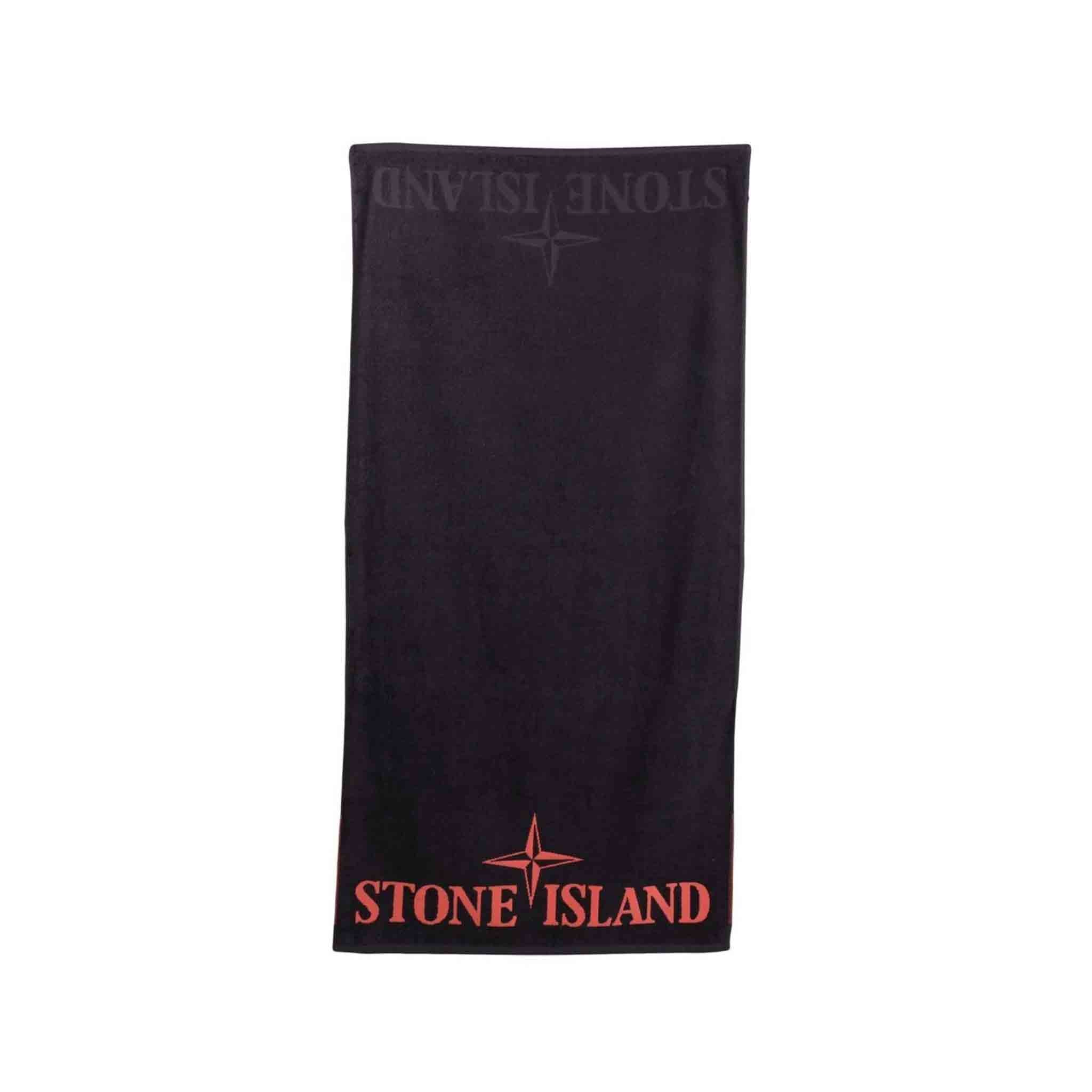 Stone Island Junior Beach Towel in Navy
