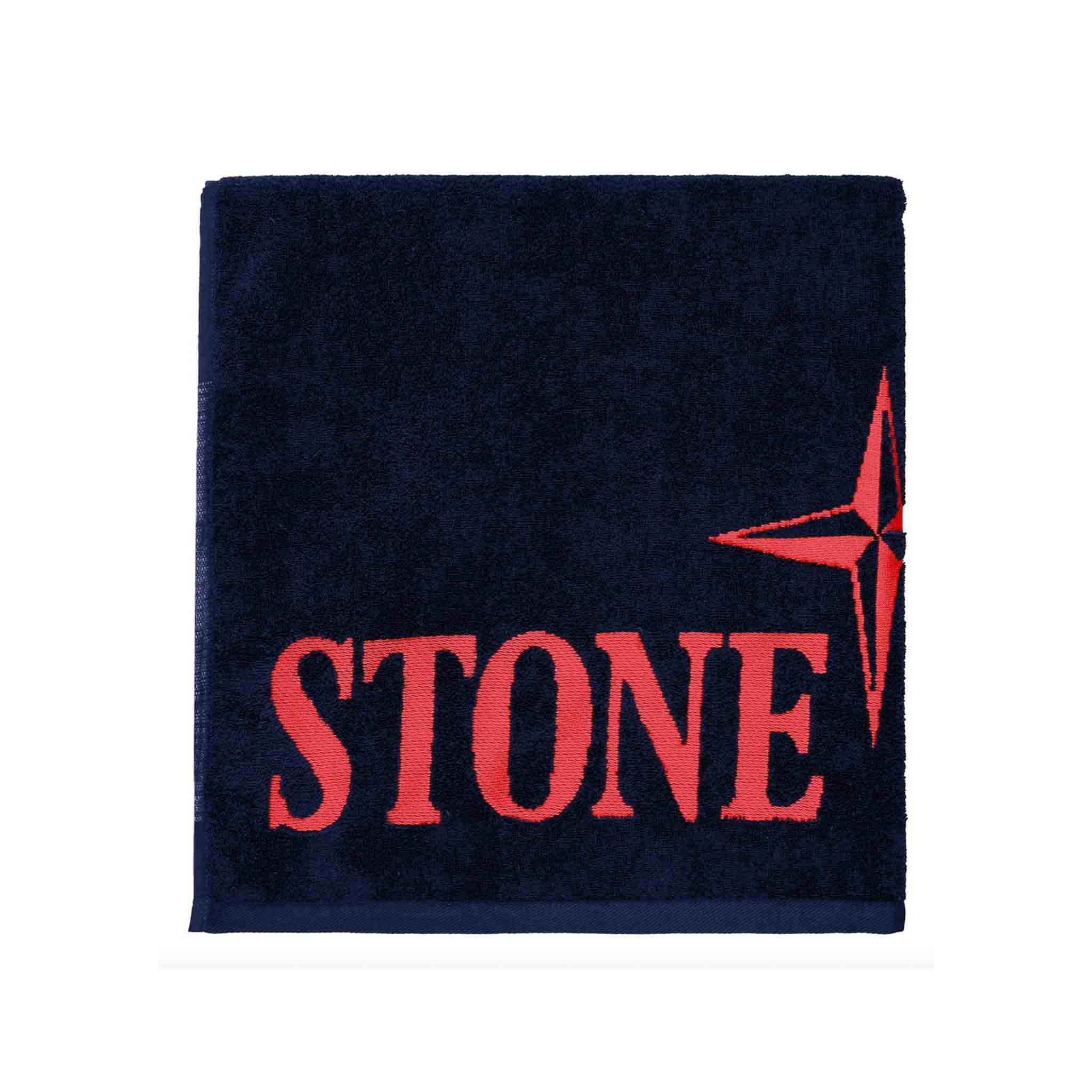 Stone Island Junior Beach Towel in Navy