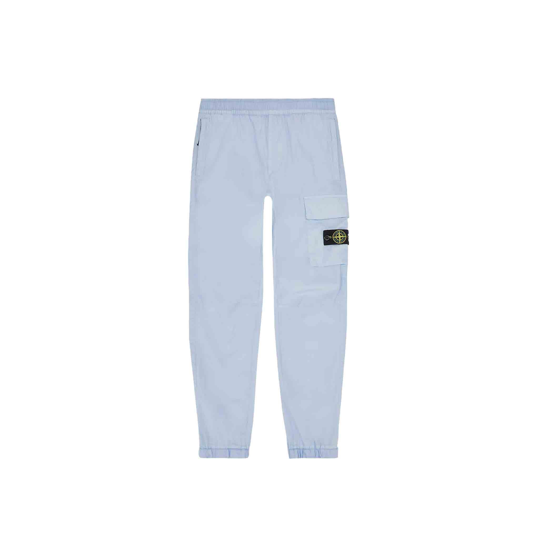 Stone Island Junior Cargo Trousers Cuffed Bottoms in Lilac