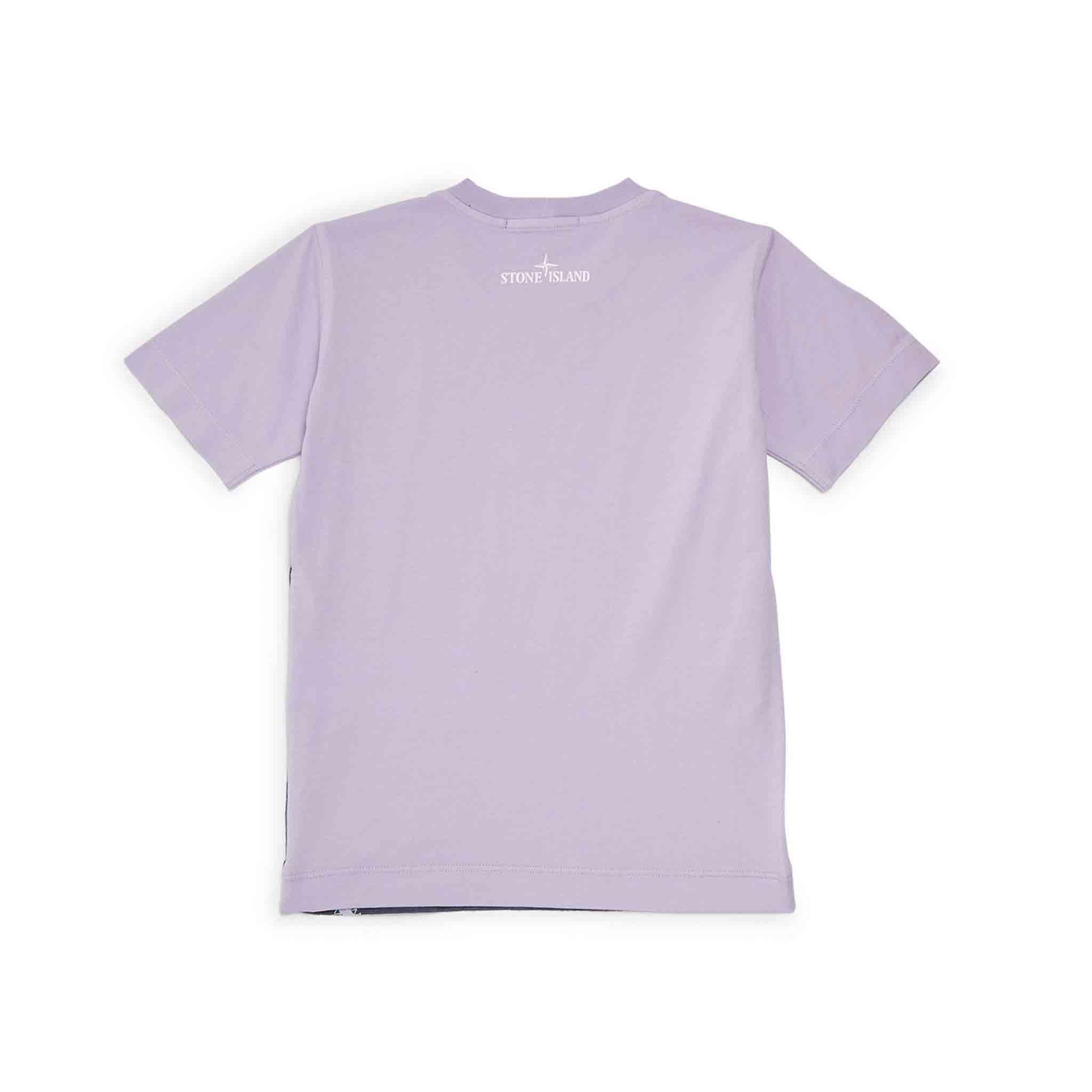 Stone Island Junior 'Slam Two' T-Shirt in Lilac