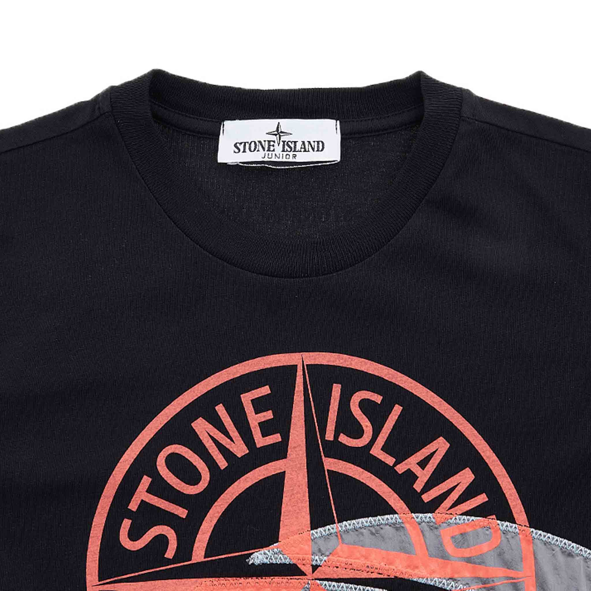Stone Island Junior 'Slam Two' T-Shirt in Black