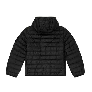 Stone Island Junior R-Nylon Down T-C Garment Dyed Jacket in Black