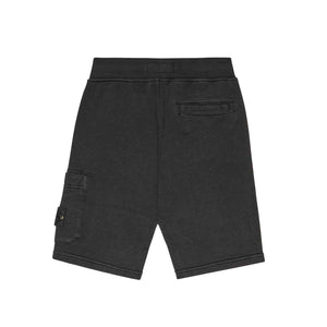 Stone Island Junior Cotton Fleece Shorts in Charcoal