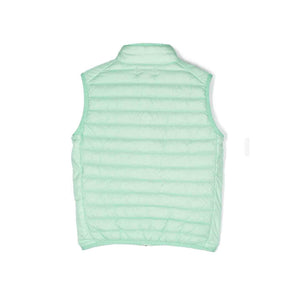 Stone Island Junior R-Nylon Down T-C Garment Dyed Gilet in Light Green