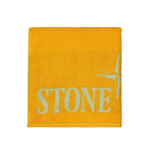 Stone Island Junior Beach Towel in Yellow