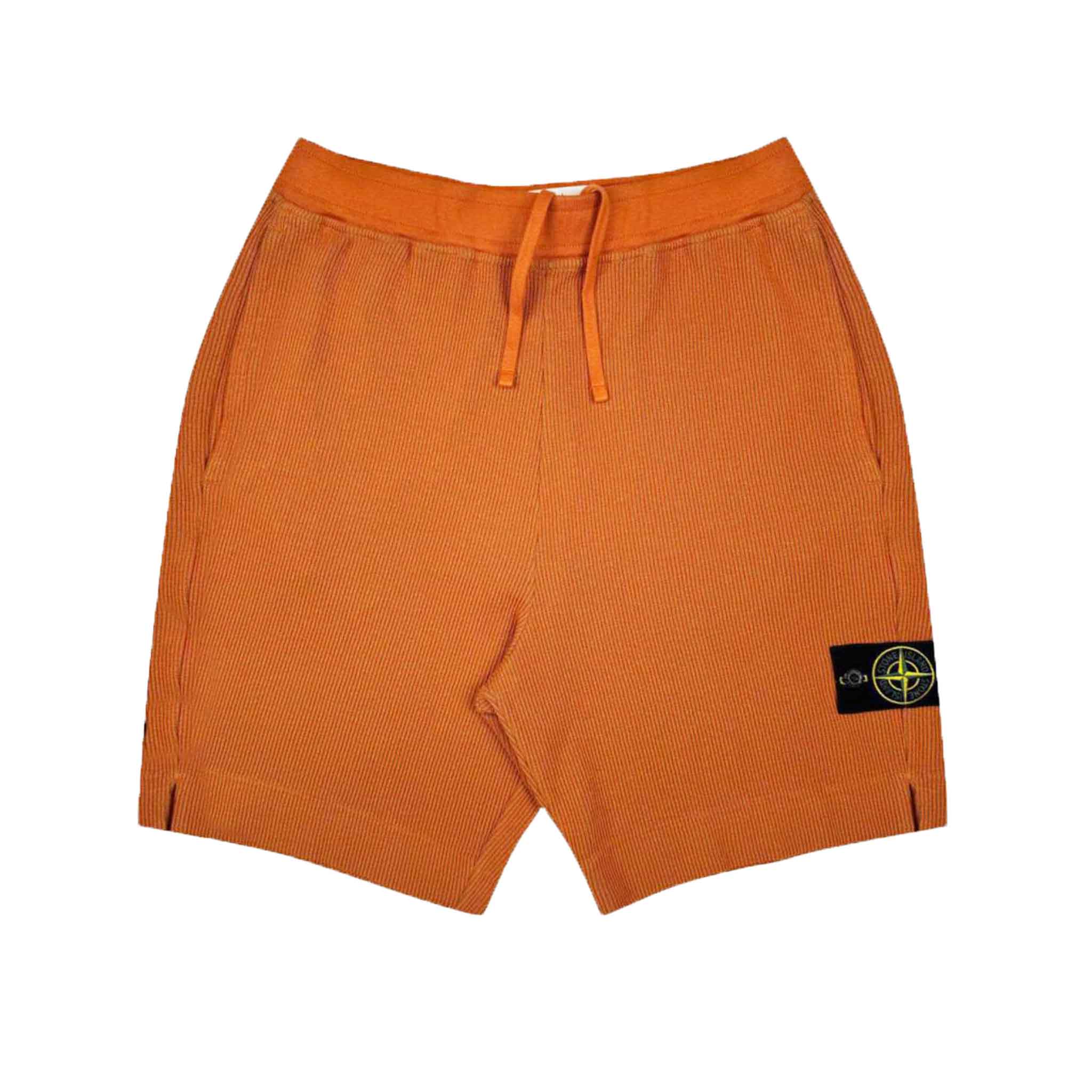 Stone Island Ribbed Sweatshorts in Brown Sienna