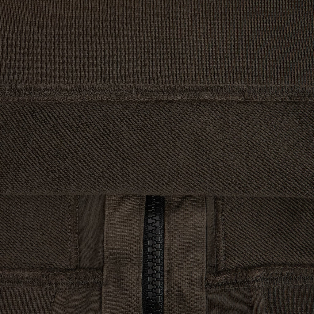 [Stone Island] Organic Cotton Fleece Oversized Zip-Up Hoodie